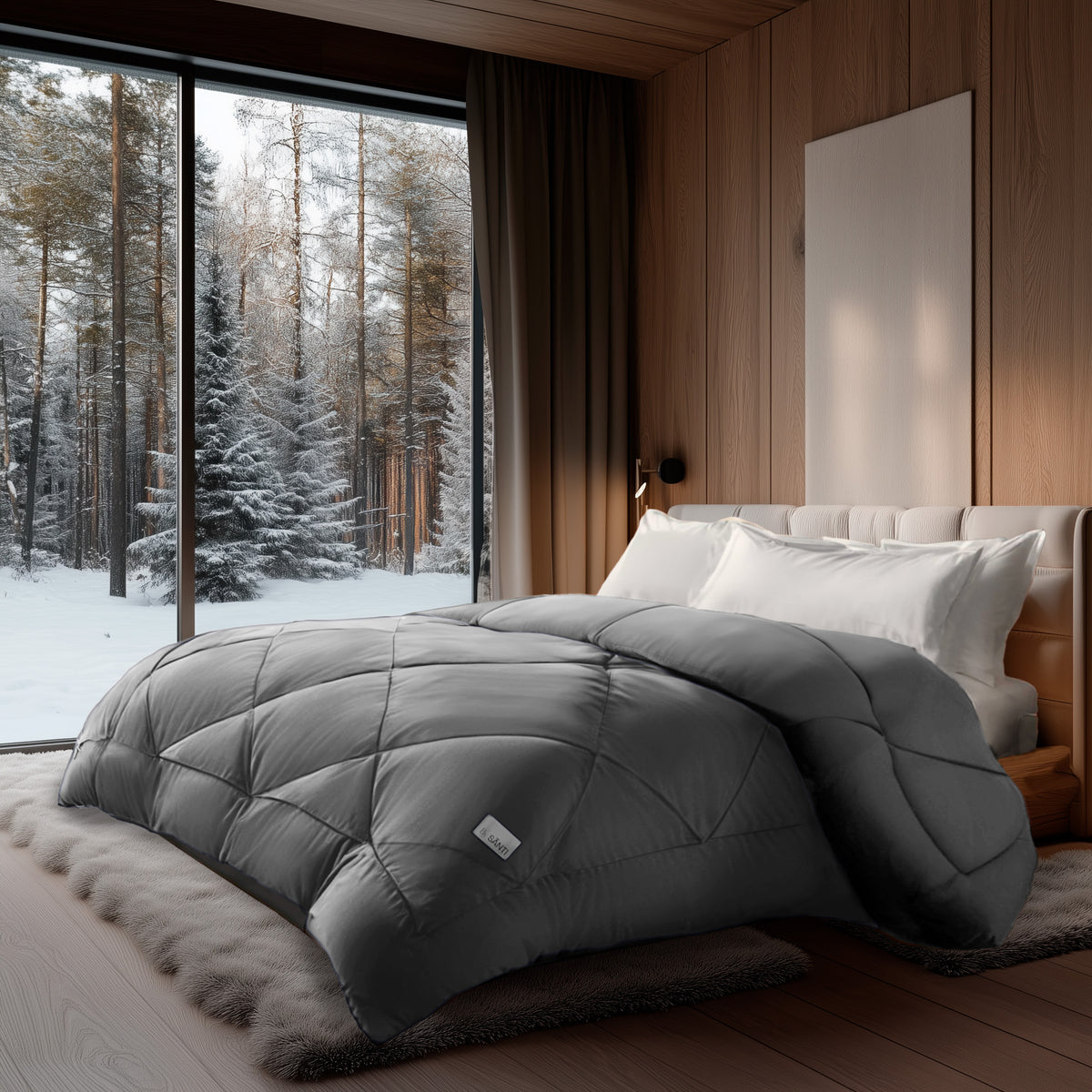 Eco-friendly eucalyptus lyocell comforter set